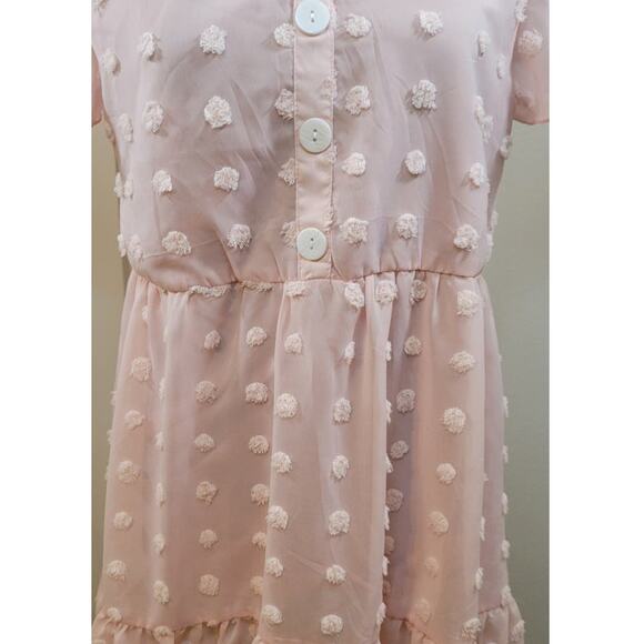 Chigant  Babydoll Dress Womens Small Boho Oversized Sized Cottage Core Dress NWT - Picture 2 of 7